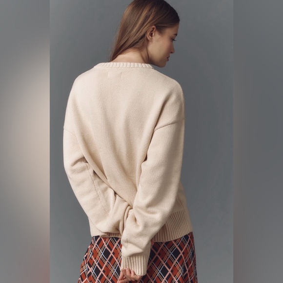 Anthropologie Porridge Jolene Pullover Sweater in Western Dog Motif NEW - Picture 2 of 6